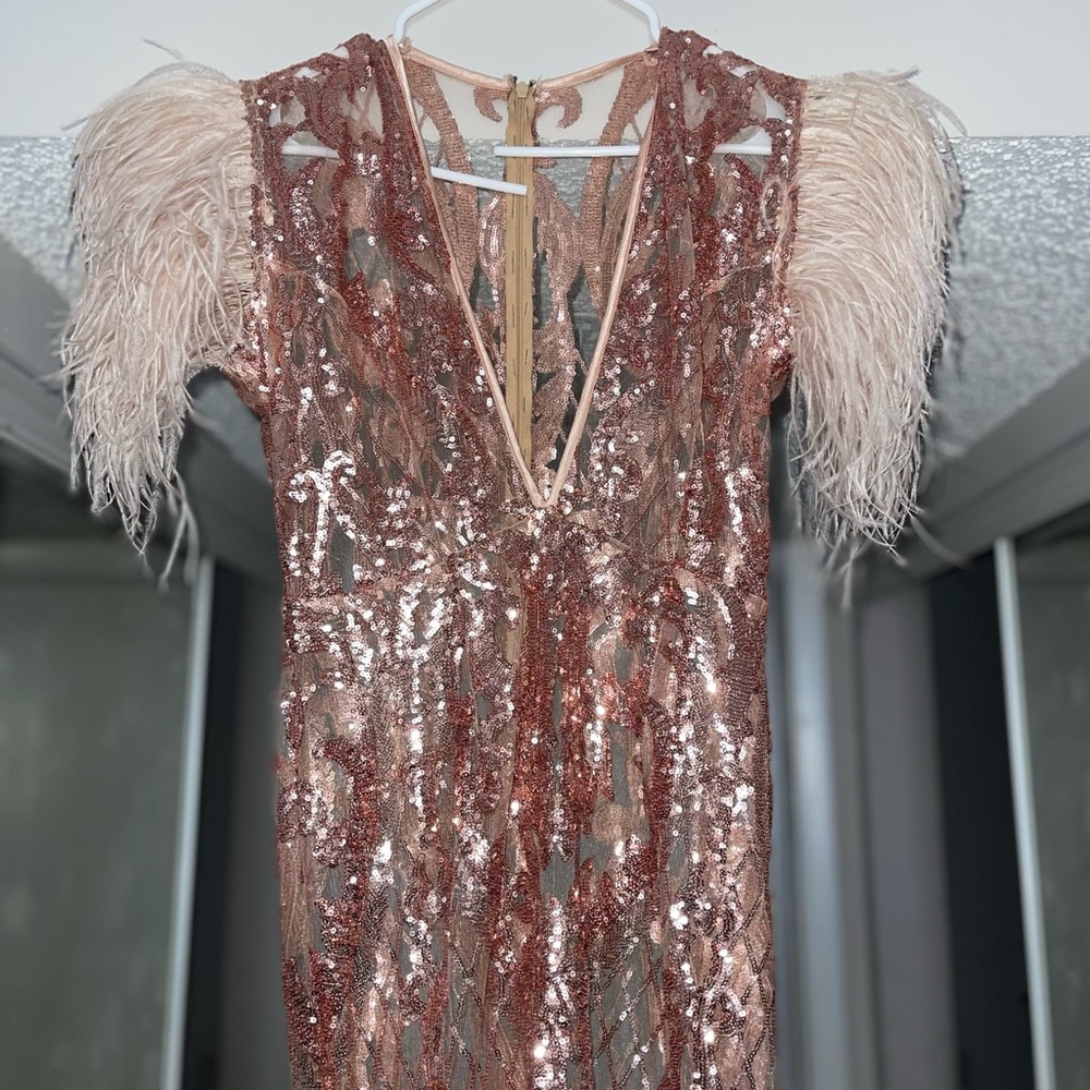 Custom made ROSE GOLD Prom Dress!!! - Picture 4 of 7